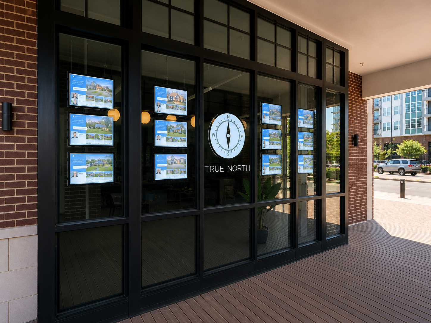 True North Realty interactive listing display window